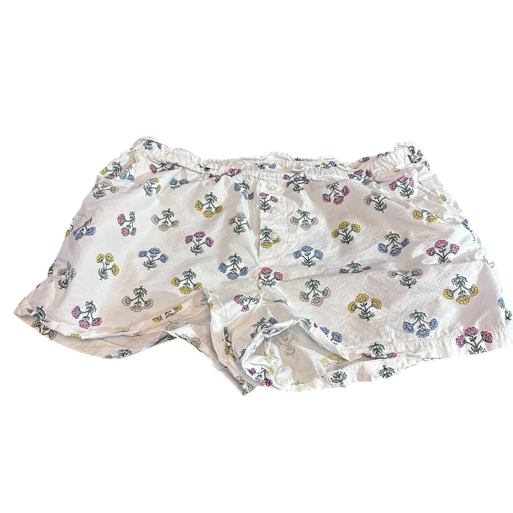 LOFT Floral Sleep women’s Shorts Medium Soft Cotton‎ Modal Pajama Lounge Shorts